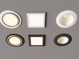 Minimal spotlight downlight turn spotlight downlight hill light 3d model