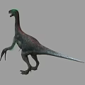 Realistic 3D Dinosaur Model With Long Neck Slender Body And Large Claws