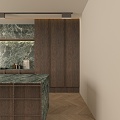 Cabinet Cabinet Light Luxury Cabinet 3d model