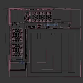 Modern Public Office Space With Work Desks Ergonomic Chairs Large Potted Plants And Open Layout