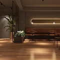 Inviting Café Interior Design With Wooden Alcohol Drinks Shelves Bar Counter Tables And Chairs
