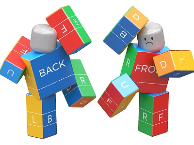 Building Blocks Toy Ornaments Doll Building Blocks Cartoon Building Blocks Toy Cartoon Toy Gundam 3d model