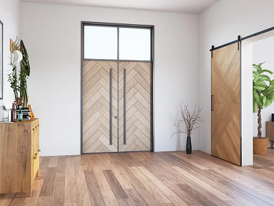 Modern foyer entrance 3d model