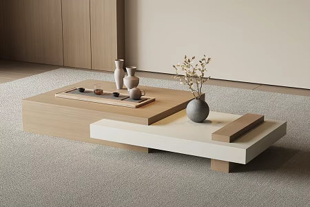 New Chinese Song Style Coffee Table 3d model