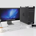 Modern computer display host 3d model