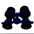 High Quality Blue And Black Binoculars Business Equipment With Optical Lenses And Adjustable Focus
