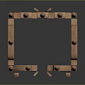 Wooden Building Blocks Toy for Children Featuring Castle Structure Arch and Spire Tops