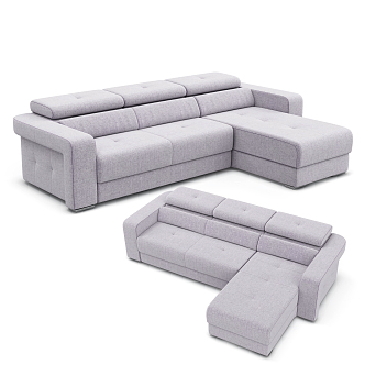 Modern corner sofa multiplayer sofa 3d model