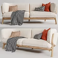 Nordic double sofa 3d model