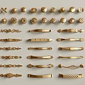 Gold Furniture Handles In Various Styles For Cabinets And Drawers