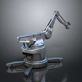 Sturdy Industrial Robotic Arm With Metal Construction Mechanical Joints And Stable Base