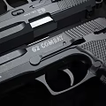 Tactical G2 Combat Handgun With Textured Grip And Ammunition Black Finish