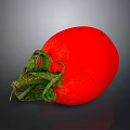 Fresh Red Tomato With Green Stem Smooth Skin For Household Essentials