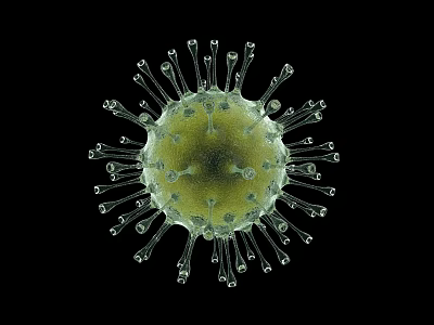 Medical Device For Viral Detection Featuring Microscopic Viral Structure Visualization 3d model