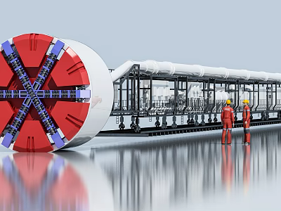 modern shield machine 3d model