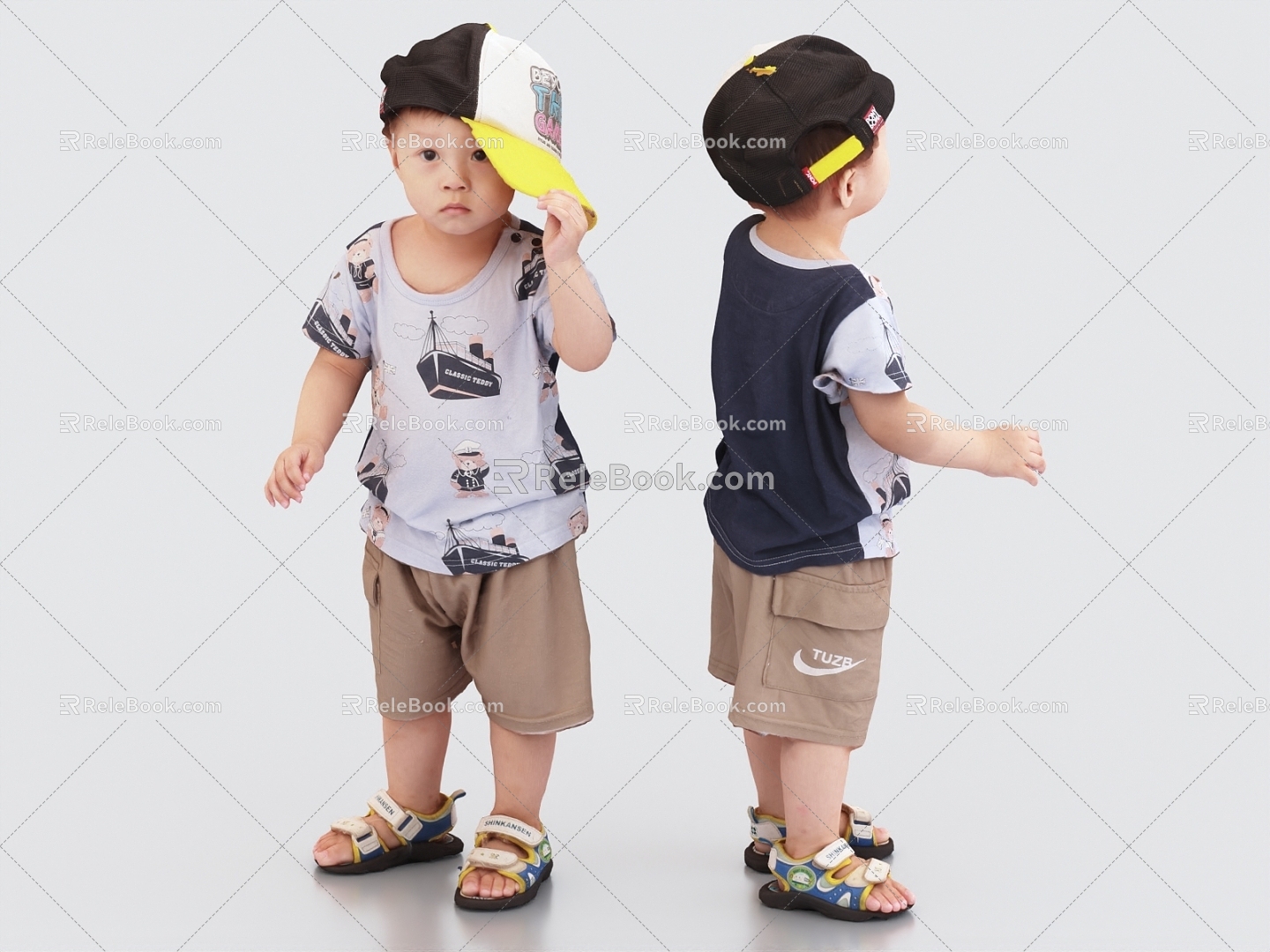 Children's Boys, Little Boys, Little Children, Babies, Children 3d model