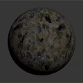 Decorative Textured Sphere With Multicolored Mosaic Pattern And Artistic Design