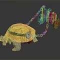 Turtle Cartoon Turtle Snapping Turtle Chickbill Turtle Reptile Cold Blooded Animal Reptile Class 3d model