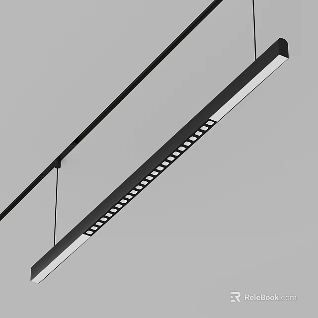 Modern Linear Long Strip Downlights And Spotlights With Multiple LED Lights For Ceiling 3d model 