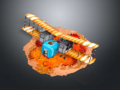 Modern Cartoon Aircraft Cartoon Aircraft Animation Aircraft Animation Aircraft 3d model