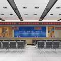 Modern Hall Community Service Hall 3d model