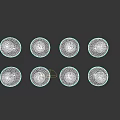 Various Colored Eye Models With Different Pupil Designs On Dark Background