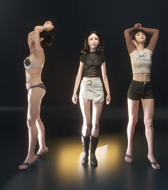 beautiful woman 3d model