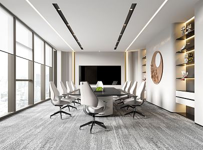 Modern Conference Room 3d model