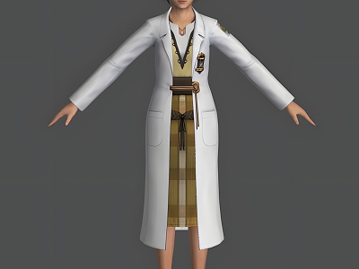 Cartoon Female Doctor Cartoon Female Beauty Doctor Medical Staff Woman Animation Film Can Do Action model