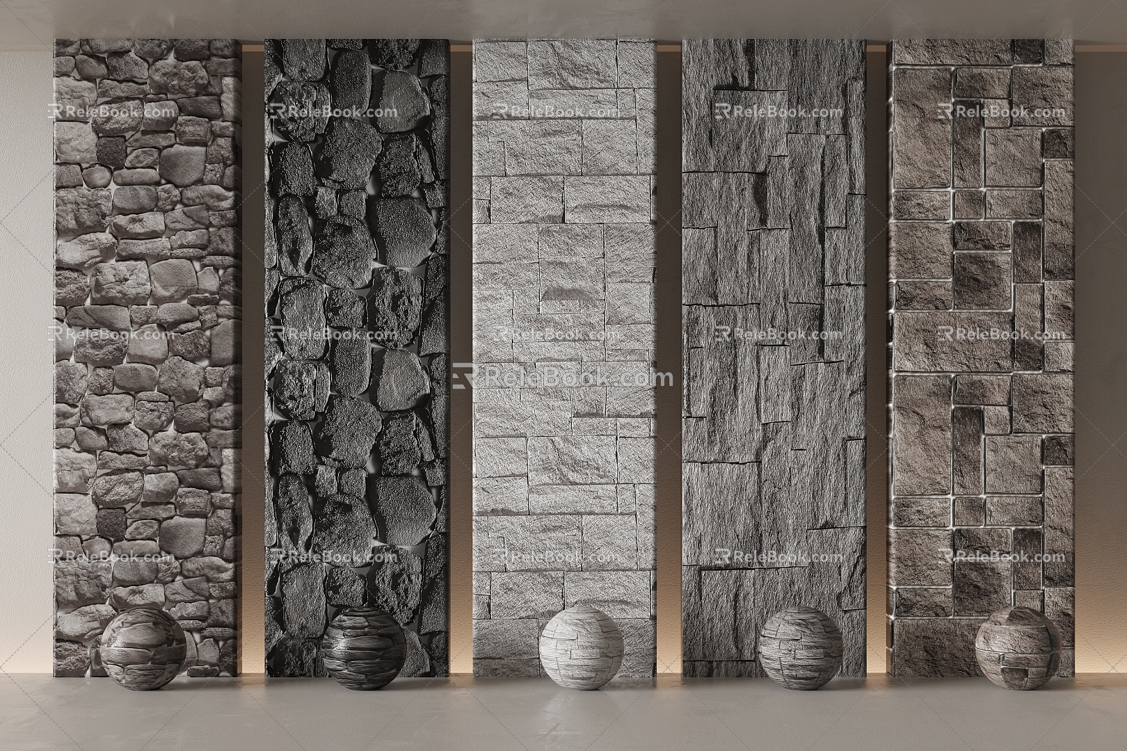 Stone Wall Rock Slab Stone Wall Rock Slab Stone Wall Background Wall Brick Wall 3d model