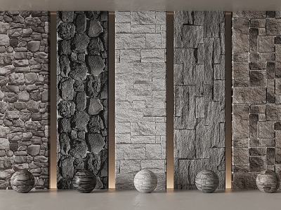 Stone Wall Rock Slab Stone Wall Rock Slab Stone Wall Background Wall Brick Wall 3d model