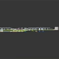 Detailed Architectural Building Layout Plan With Multiple Structures Green Spaces And Roads