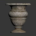 Elegant Carved Marble Decorative Vase With Intricate Patterns For Home Decor