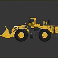 Large Yellow DOOSAN Functional Loader With Heavy Duty Bucket And Construction Tires
