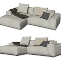 Modern Corner Sofa Corner Multiplayer Sofa 3d model