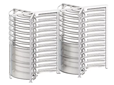 Silver Metal Foldable Dish Racks For Kitchen Storage And Organization 3d model