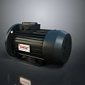 Black Rotomax Electric Motor With Housing Fan And Control Panel