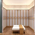 Modern SPA Sauna Interior Design With Stone Walls Ambient Lighting And TV Screen
