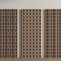 Modern cement brick partition wall brick 3d model