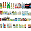 Diverse Range of Beverages Including Bottled Canned and Packaged Drinks With Assorted Flavors