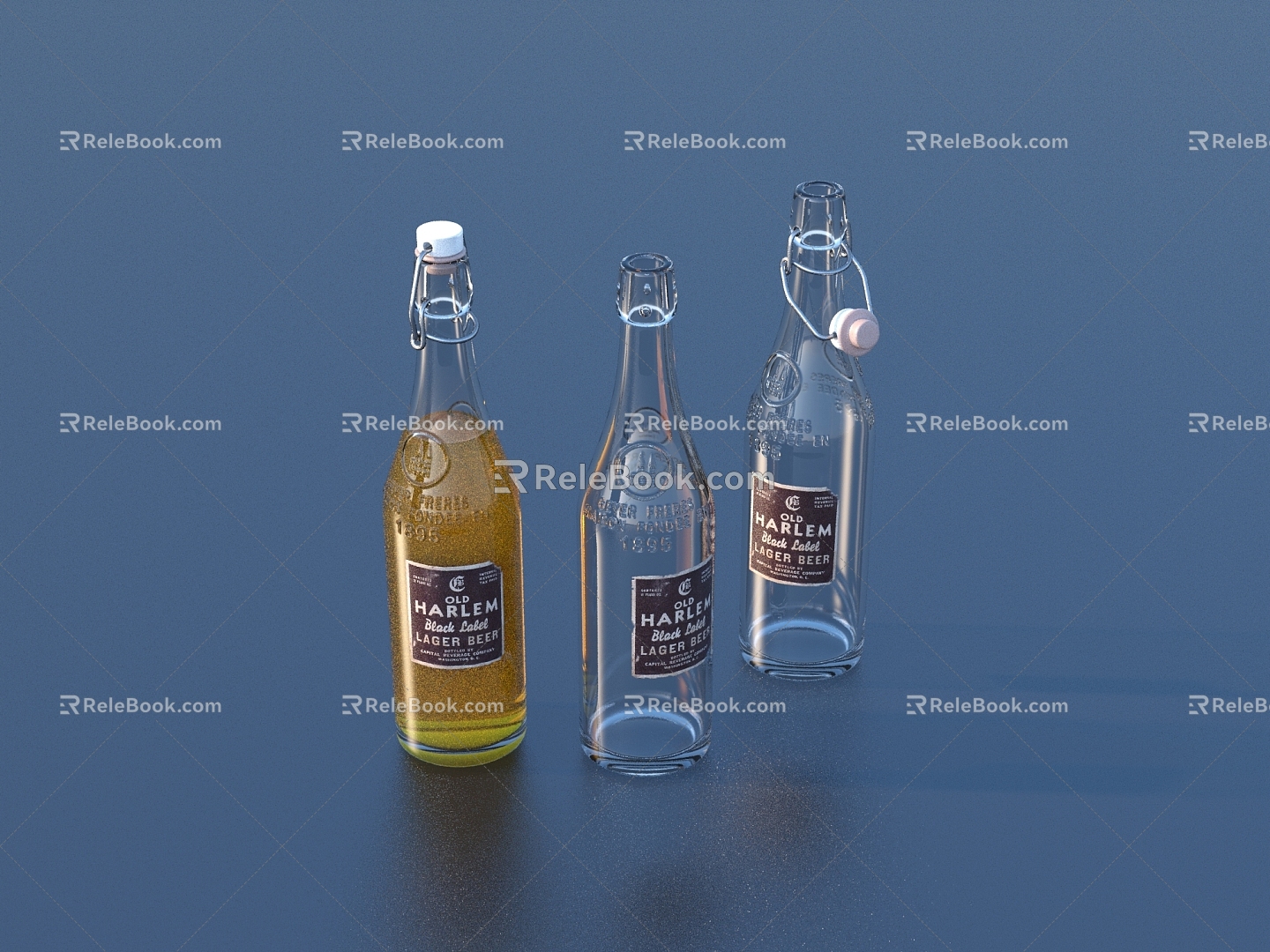 Wine Bottle Wine Food Kitchen Supplies 3d model