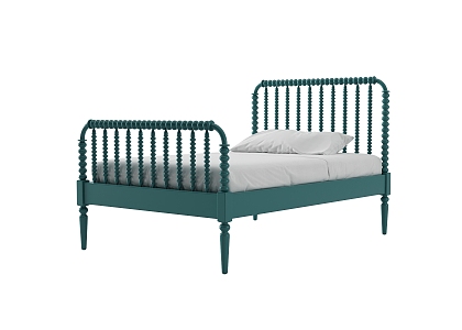 American Single Bed 3d model