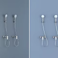 Modern Wall Mounted Shower Systems With Handheld And Overhead Heads 3d model