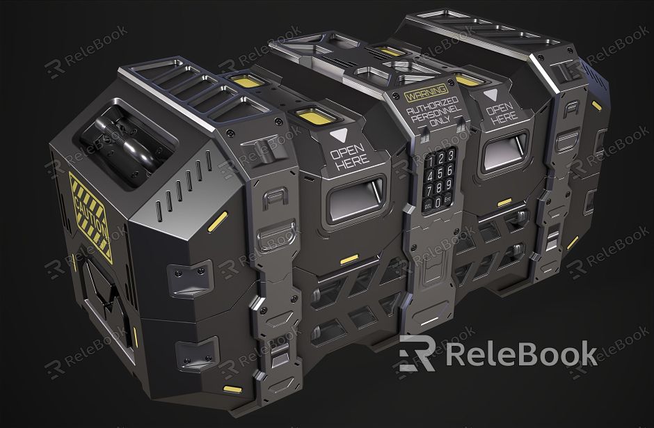 Science Fiction Weapon Box Science Fiction Props Box Weapon Box ammunition box model