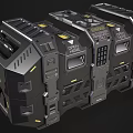 Science Fiction Weapon Box Science Fiction Props Box Weapon Box ammunition box 3d model