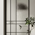 Partition combination glass partition screen 3d model