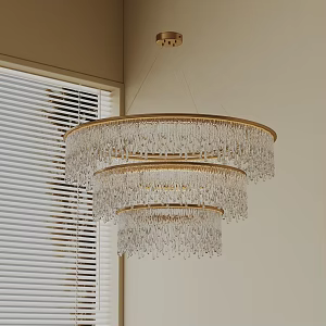 Modern chandelier 3d model
