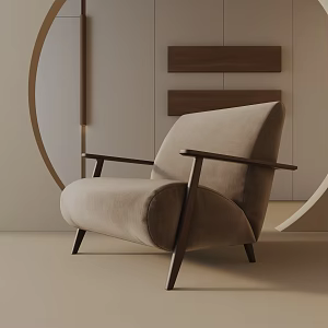 modern leisure chair 3d model