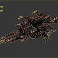 Futuristic Silver Spacecraft Featuring Multiple Wings Weapon Systems and Complex Structure