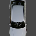 Silver Retro Modified Car With Sporty Front Design Large Alloy Wheels And Classic Sedan Style